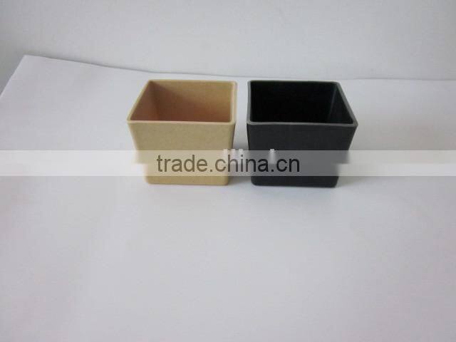 Family beautiful plastic flower pot/ garden pot bamboo fiber flowerpot