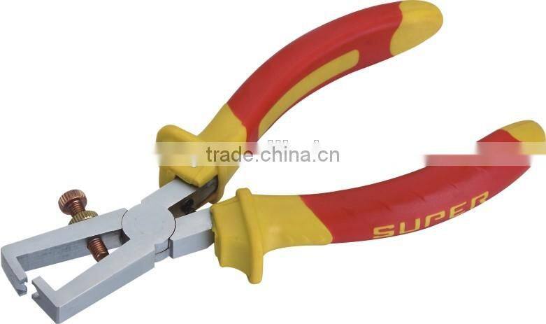 European type double color PVC handle end-cutting pliers