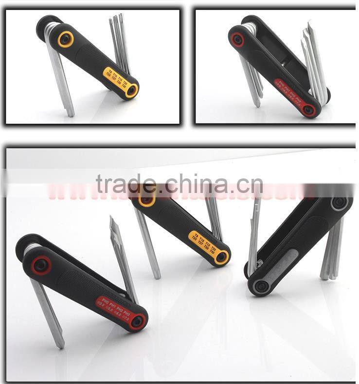 T Type Handle Hex Wrench(spanner) Foldable hex key wrench folding Aluminum Alloy