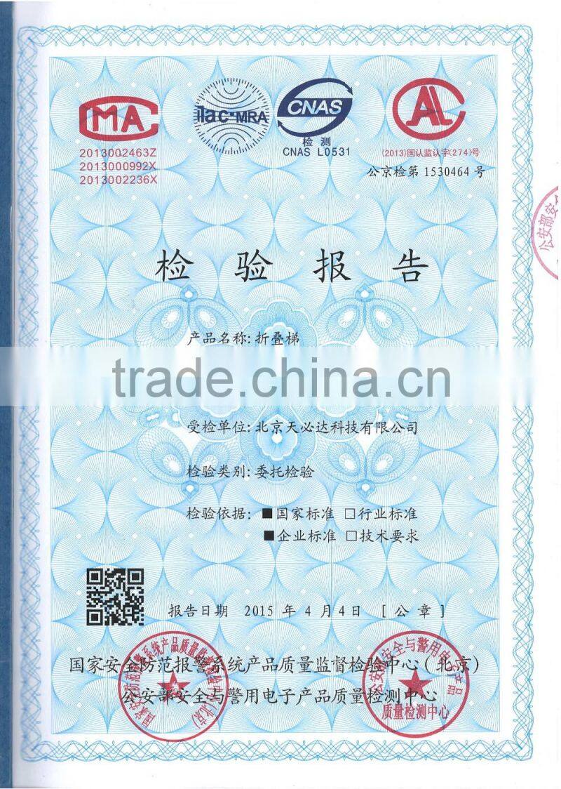 Fast open easy fold telescopic ladder prices