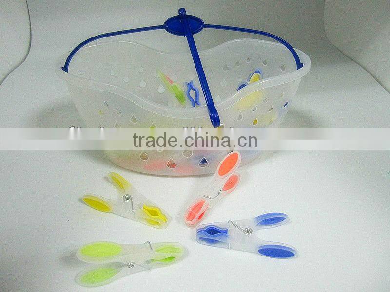 New plastic foldable basket with pegs