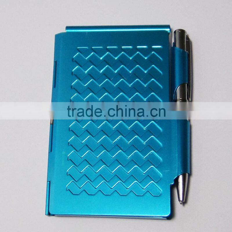 Hot selling new design metal memo holder with pen