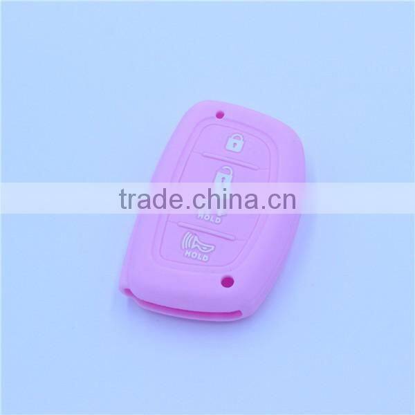 New Design silicone car key cover for hyundai 4 buttons