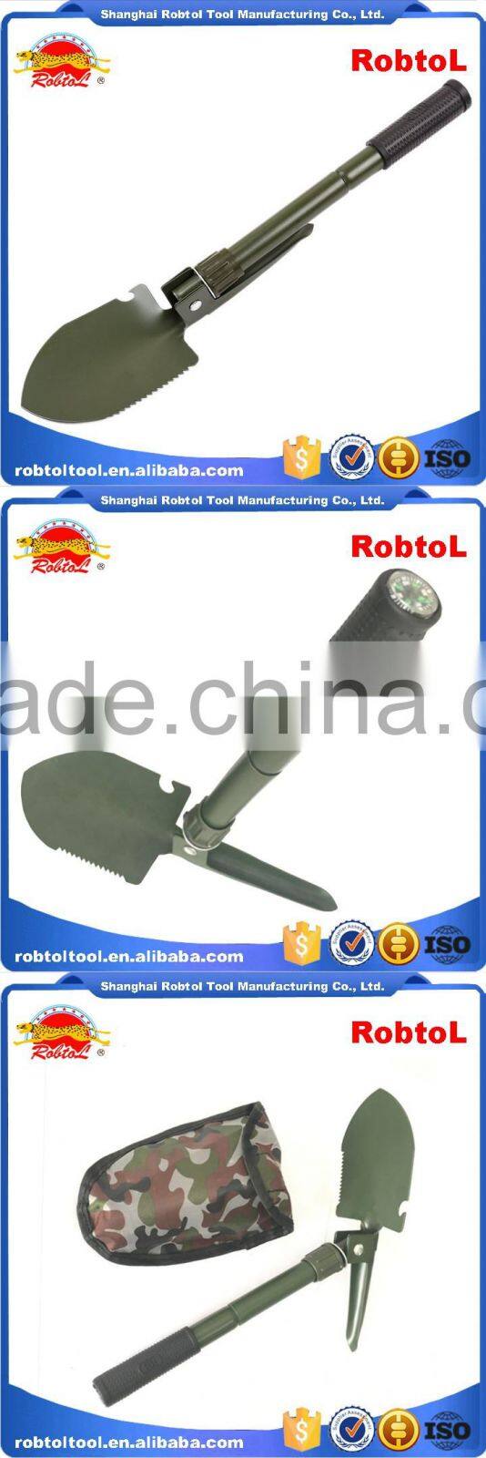 folding shovel spade military army multi function outdoor survival camping portable utility garden tool