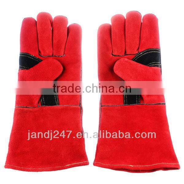 Cow Split Full Lining Leather Welding Gloves In Guangzhou