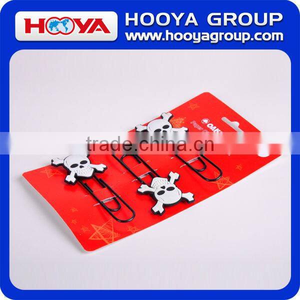 shaped fancy jumbo soft PVC promotional paper clip bookmark supplier