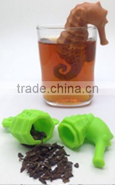 Funny Silicone sea horse infuser/ Tea Device CK-TI187
