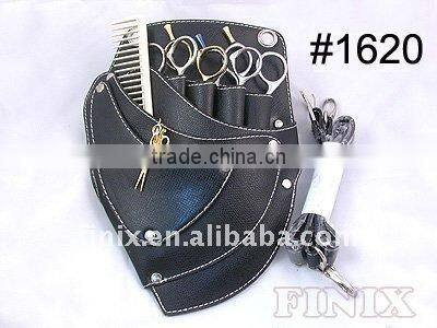 High Quality Wine-Red Color Leather Scissor Holster