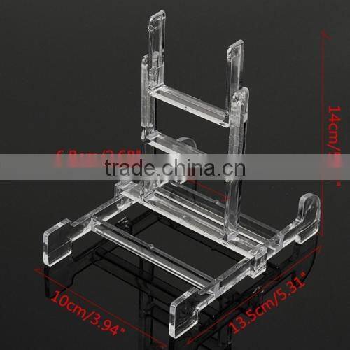Clear Adjustable Easel Display Stand 3''-5'' Plate Bowl Photo Frame Book Artwor