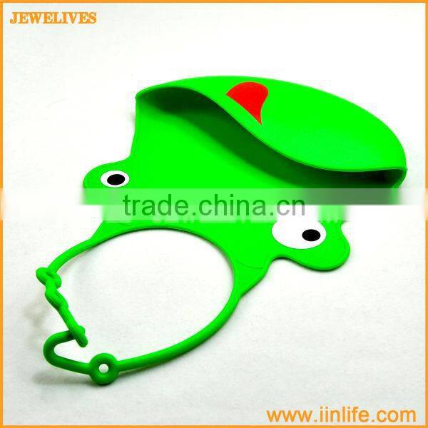 Red MONKEY Silicone Washable Baby Bib Infant Feeding Food Pocket