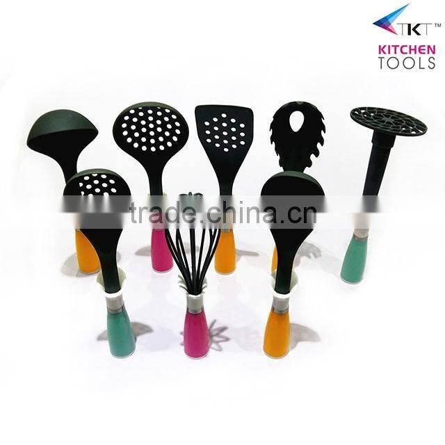 The three-dimensional handle nylon kitchenware set,nylon kitchen tool,nylon kitchen utensils