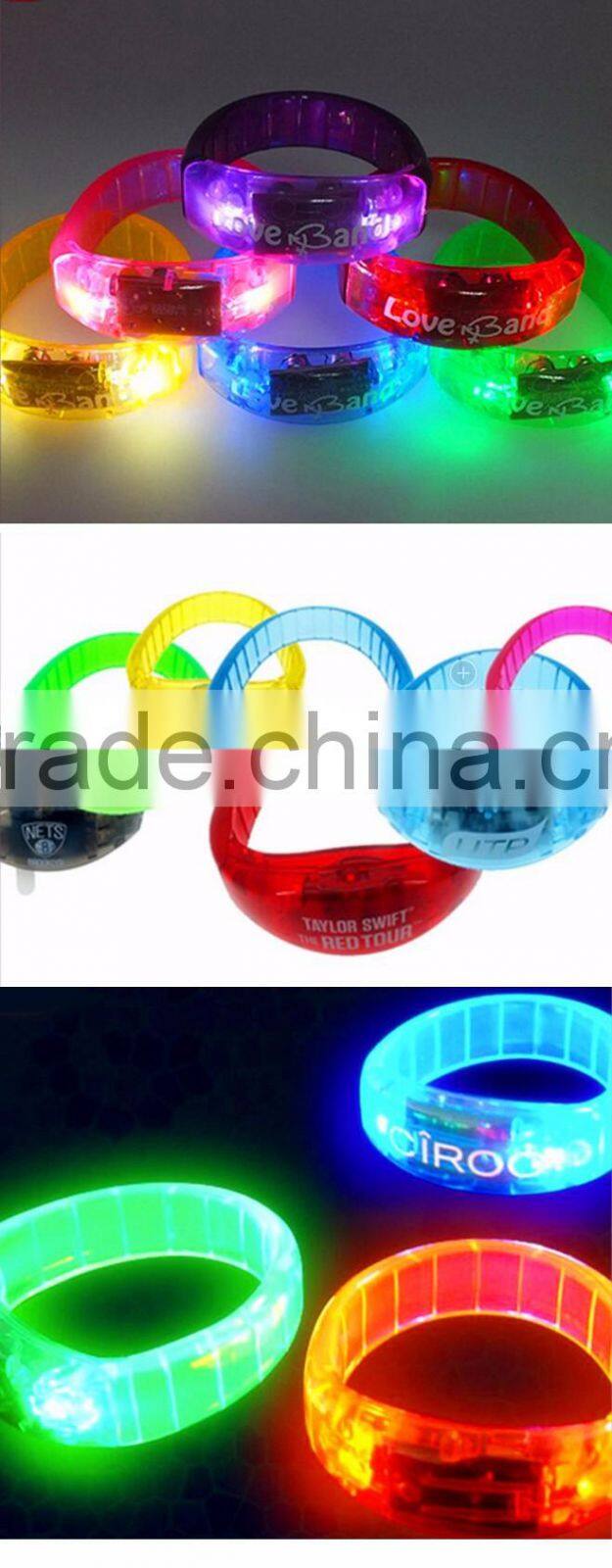 2016 newest led flashing bracelet for vocal concert