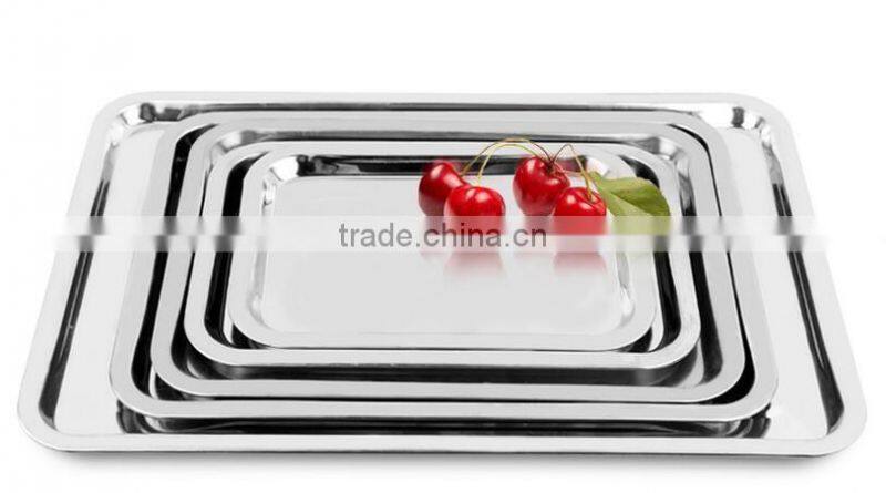 Wholesale High Quality Material 201 BBQ Stainless Steel baking Tray