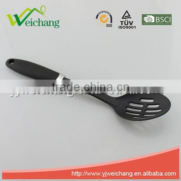 WCKT235F Premium Nylon utensils SLOTTED SPOON Cooking Utensil Gadgets Set with rubber handle (Multi-color)