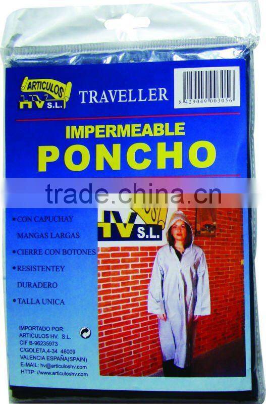 Raincoat with sleeve