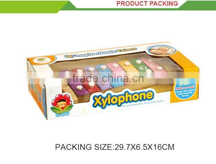 Children musical instruments xylophone music notes