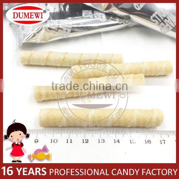 Center Filling Crispy Egg Roll Chocolate Milk Wafers