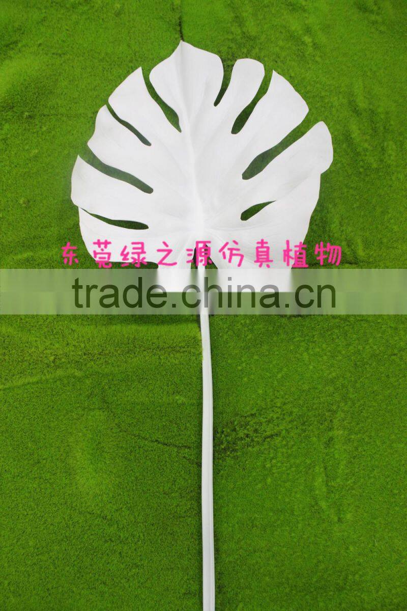 Artificial leaves for decoration sliver golden glitter leaves wedding decoration