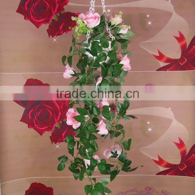 artificial rose flower vine for dec