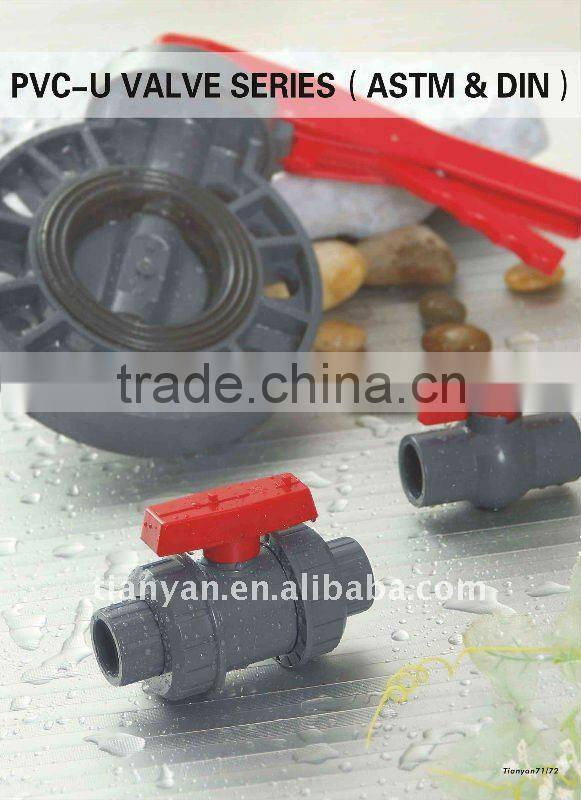 PVC DOUBLE UNION BALL VALVE