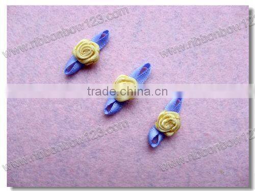 Satin mini rose lingerie ribbon bows, mini ribbon bow