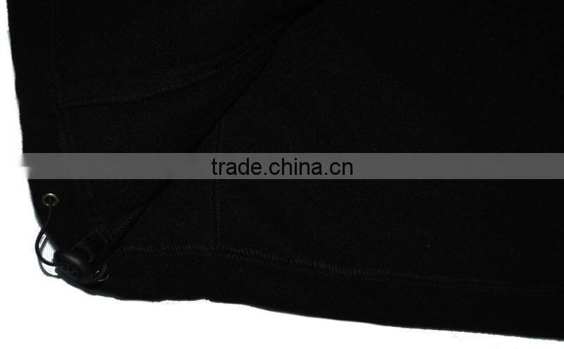 Hight quantity mens polar fleece black jacket