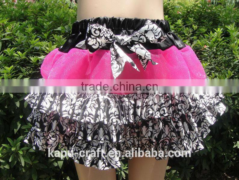 2015 new pattern design printed cotton baby kids wear mini skirts