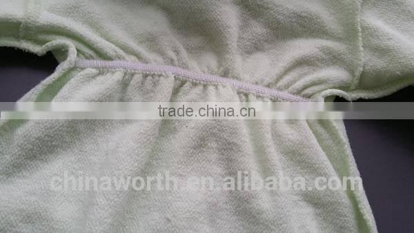 plain design baby towel rompers long sleeve wholesale baby clothing