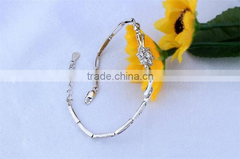 925 sterling silver new design fashion snowflake bracelet
