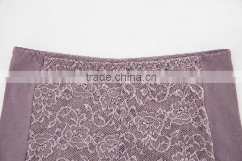 Factory Good Quality 95% Cotton 5% Spandex with Lace Custom Sexy Fancy Woman Underwear