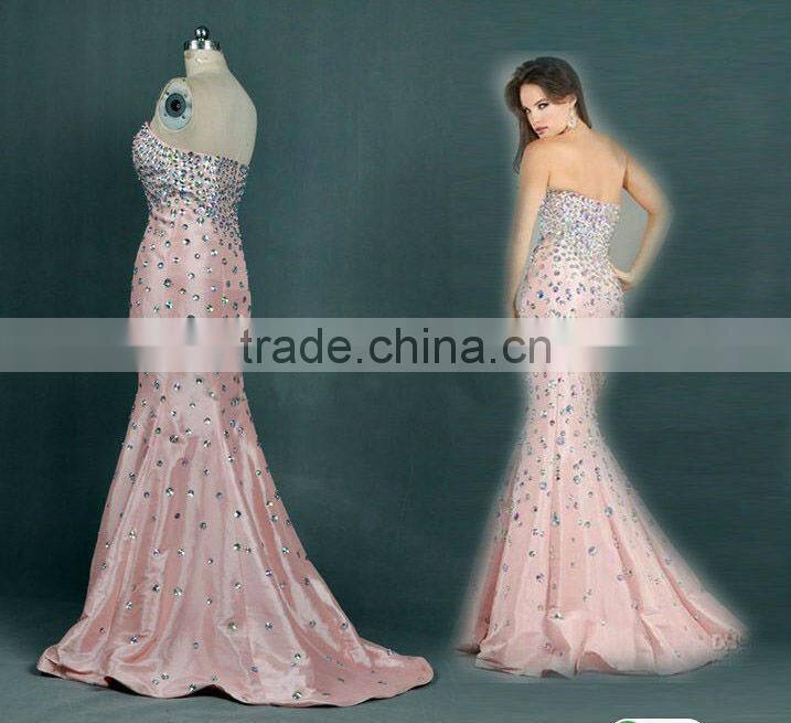 luxrious beaded sexy sleeveless mermaid pakistani dresses dubai