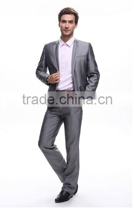 silver latest design coat pant men suit