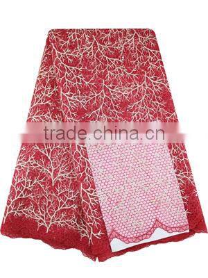 2017 Bride Party Dress French Lace Fabric Luxury Wedding Dress