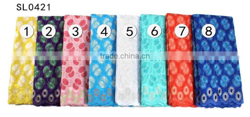 Pink African French Lace Fabrics Bestway Sequin And Beaded Fabric