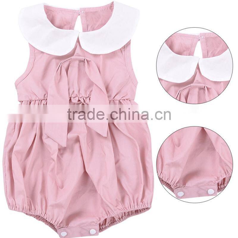 Wholesale children's boutique clothing fashion infant Newborn jumpsuit baby clothes summer kid Clothing plain baby rompers