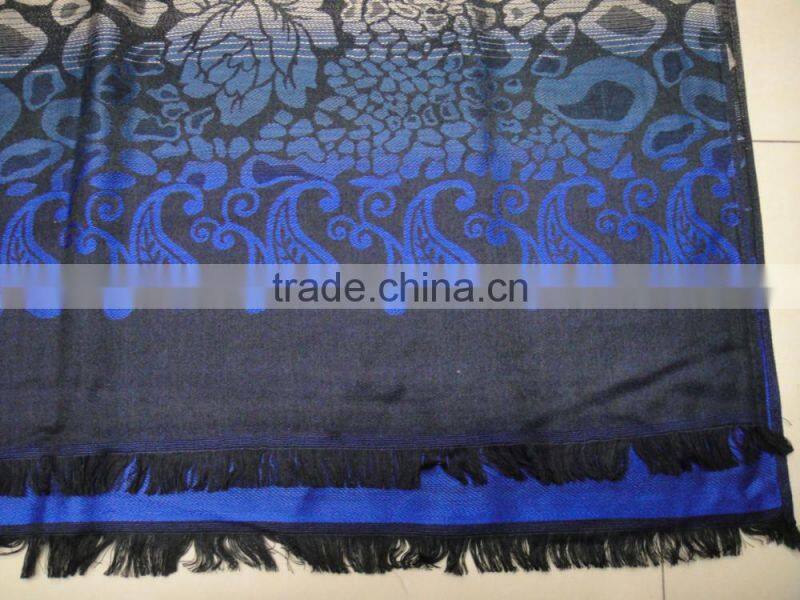 Fashion new latest jacquard paisley floral designer scarf for woman