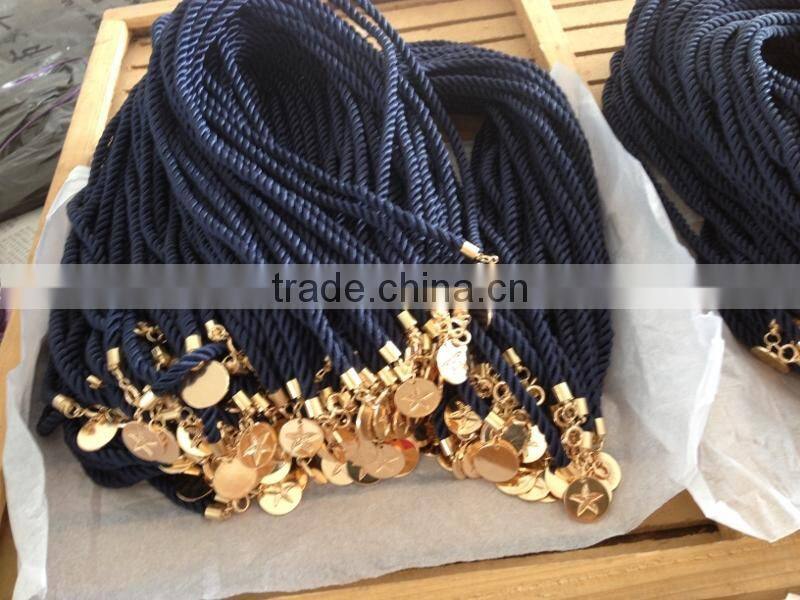 gold love letter charm suede leather bracelet custom logo charm leather bracelet