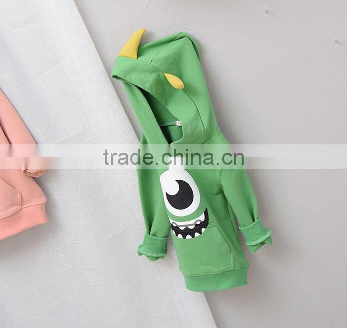 YE5216 Autumn 2017 children clothing cotton long-sleeved children hooded coat