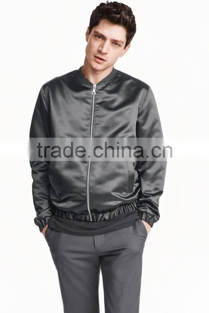 2017 satin bomber jacket,bomber jacket men, men winter jacket