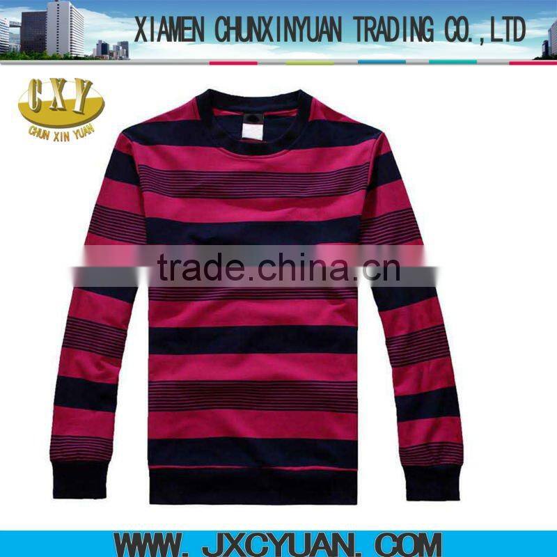 striped 2012 fashion men's t-shirt with black and yellow stripe