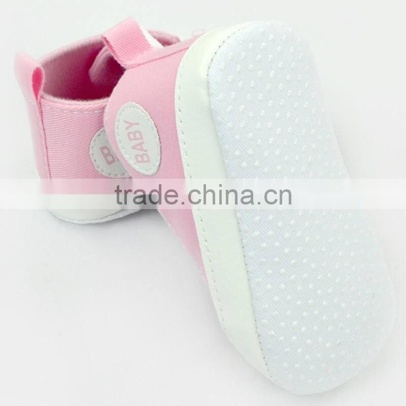 Stylish Pink Newborn Girls Crib Shoes Baby Shoes Toddlers Soft Shoes