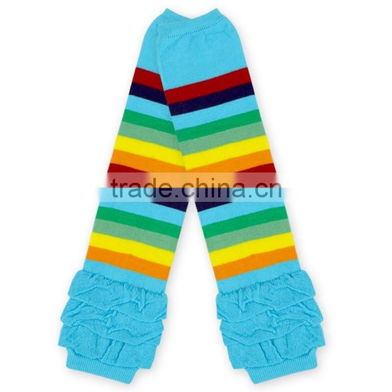 Newest Fashion Cotton Leg Warmer Kid Stripes Knitting Leg Warmer Socks