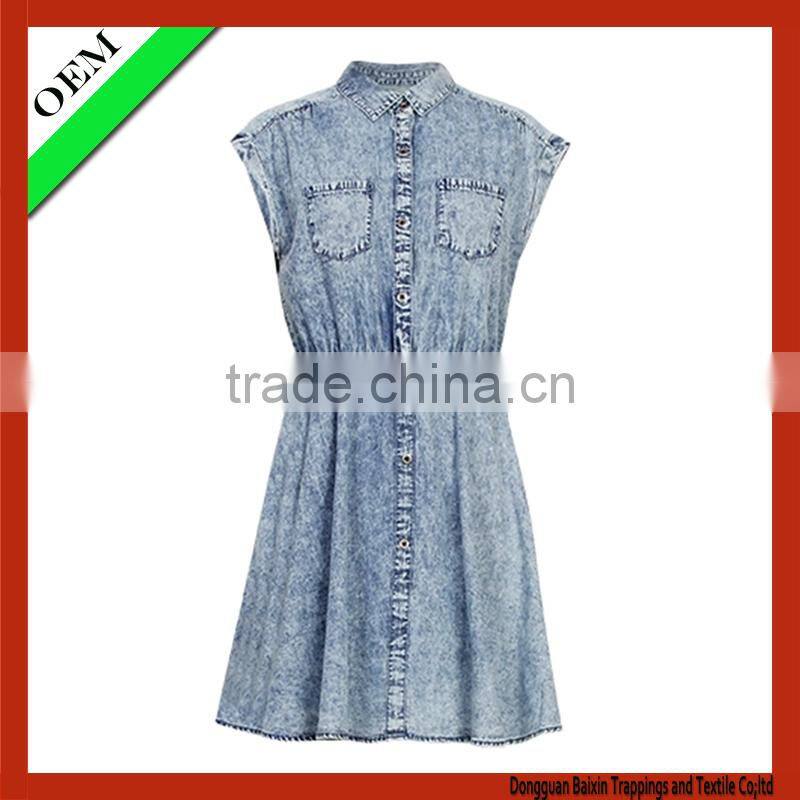 2015 new style dress for women's Casual dress jean dress