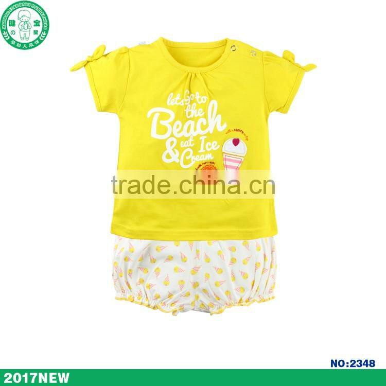 infant and toddler Girls summer cotton clothing sets