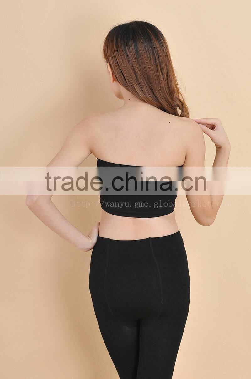 Factory offer Sex Girls Underwear black sexy tube tops