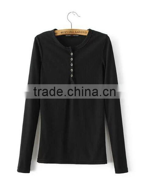 Runwaylover EY2329B Hot Sale 2017 Ladies Fashion Knitted Slim T-Shirts