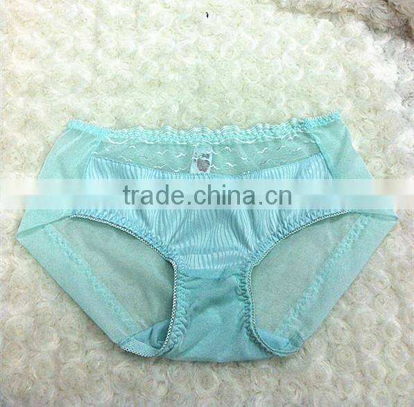 Women wearing sexy panty models with stylish plaids sexy lace trim