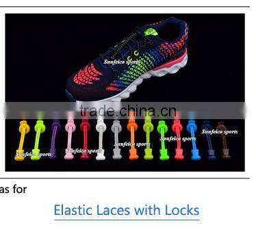 (MOQ:100Pair )Hiking Running Spring Elastic Laces~Elastic Spring No Tie Elastic Laces For Kids~Ebay/Amazon Supplier