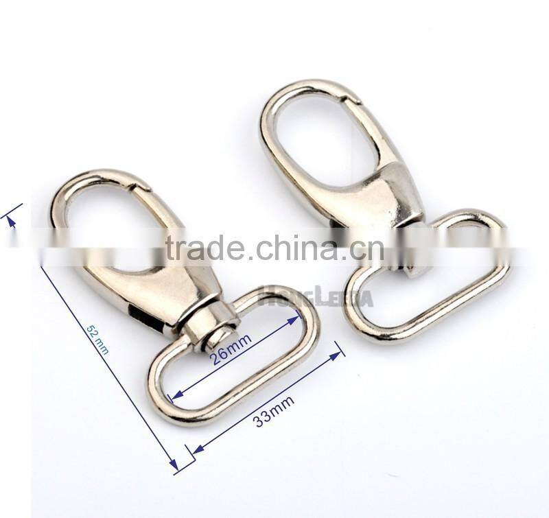 25mm 1inch silver nickle Alloy Swivel Clasps Snap Key Hooks DIY Key Chain Ring clip buckle HK-019