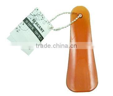 Custom short handled plastic shoe horn